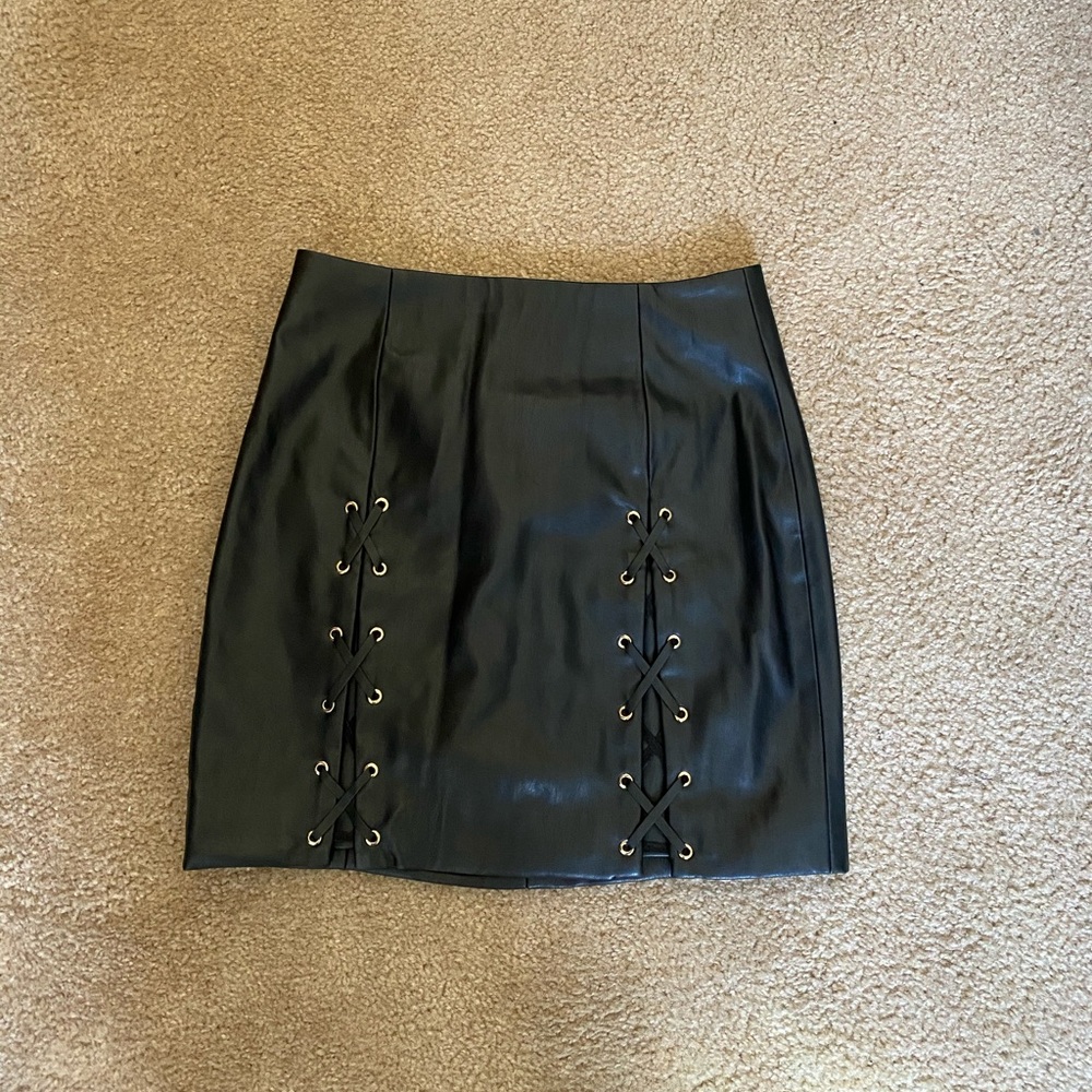Leather skirt from Bebe